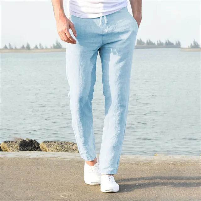 Poli - Men's Lightweight Linen Trousers for a Perfect Summer