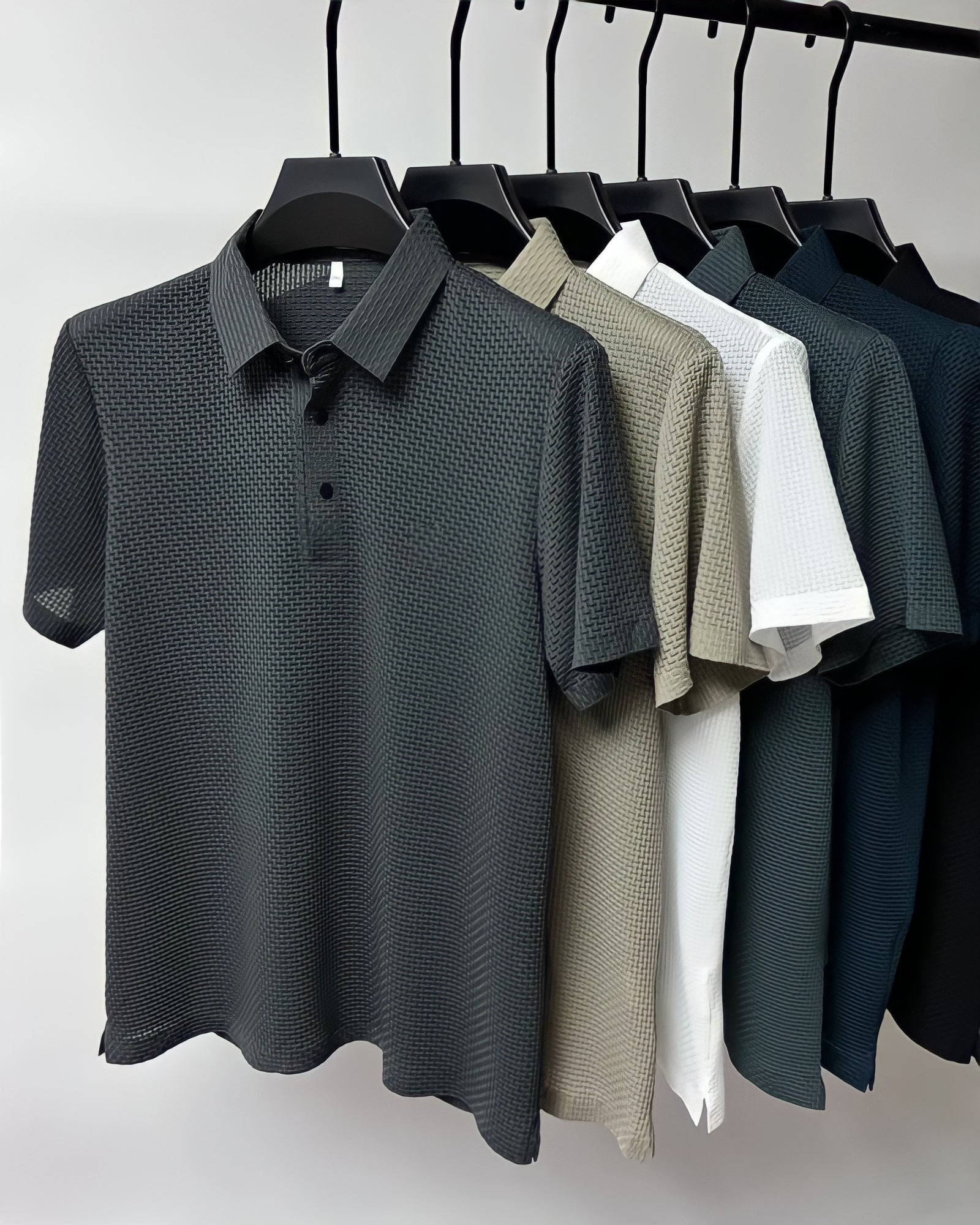 Premium Textured Slim Fit Polo Shirt