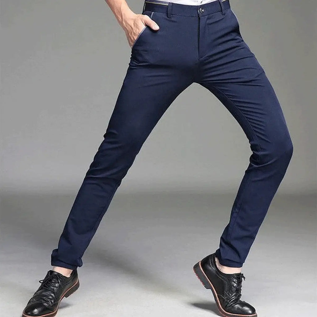 Luffy® Flexible Social Trousers with Complimentary Leather Belt