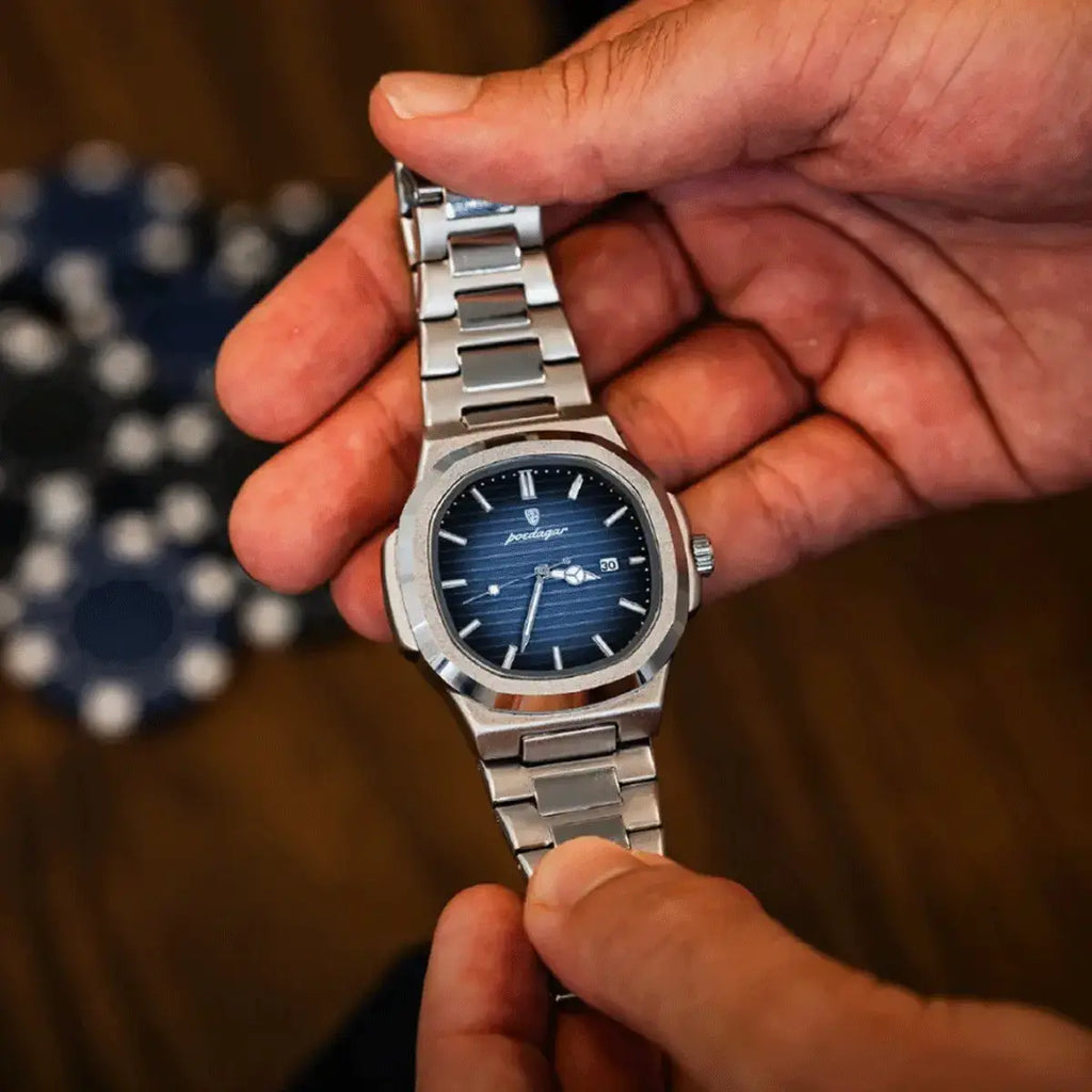 Men's Luxe Nautilus™ Watch with Complimentary Bracelet Kit – Incredible Deal!