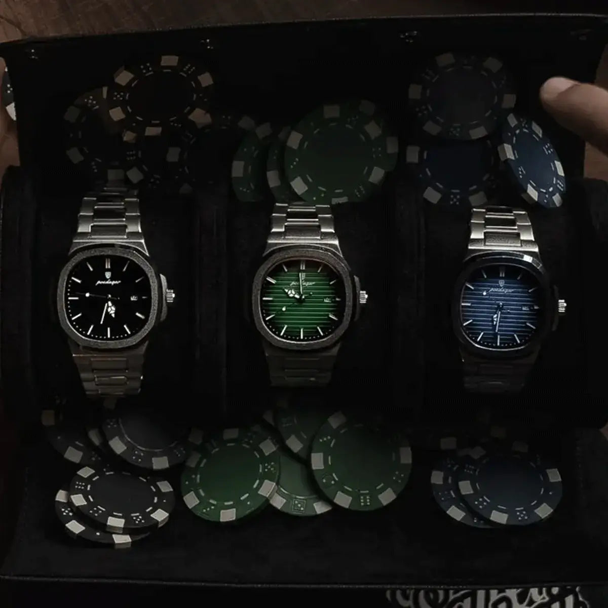 Men's Luxe Nautilus™ Watch with Complimentary Bracelet Kit – Incredible Deal!