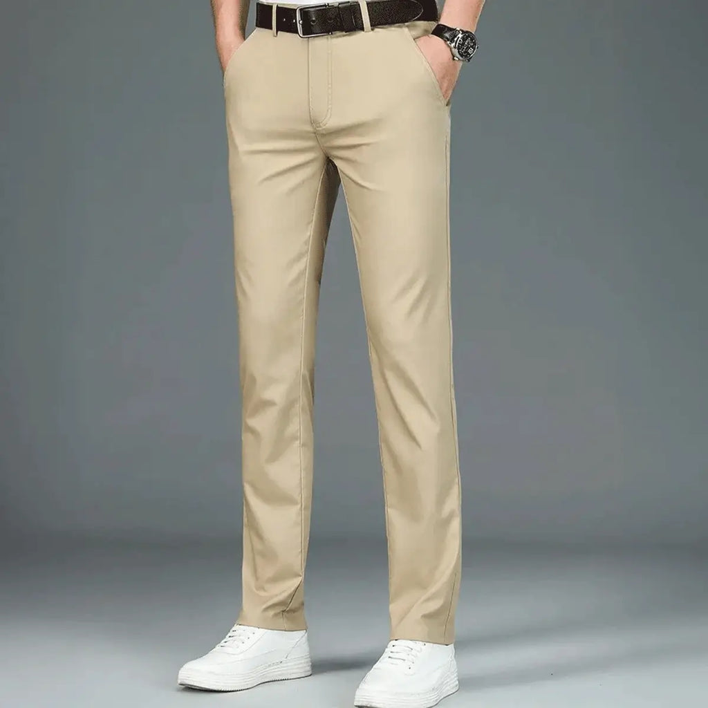 Luffy® Flexible Social Trousers with Complimentary Leather Belt