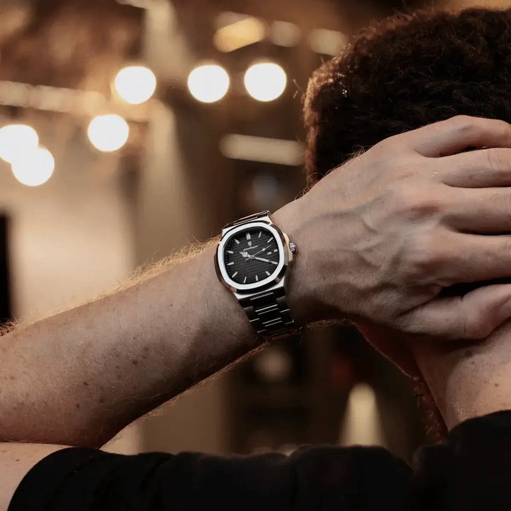 Men's Luxe Nautilus™ Watch with Complimentary Bracelet Kit – Incredible Deal!