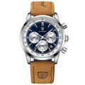 Orion Stainless Steel Watch for Men with Stylish Leather Strap